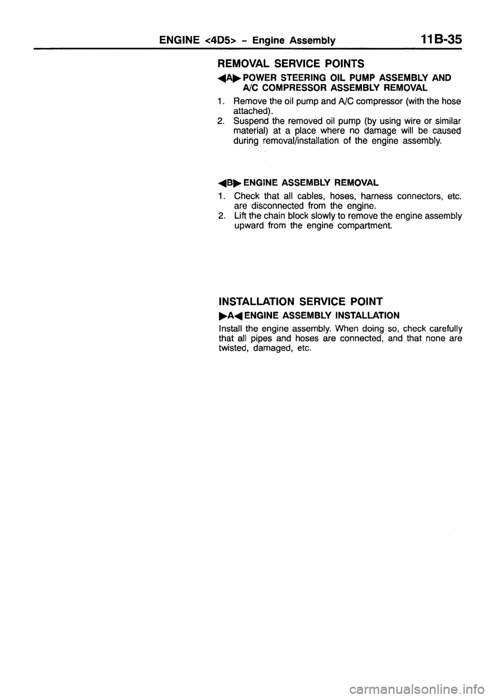 MITSUBISHI PAJERO SPORT 1999  Workshop Manual 