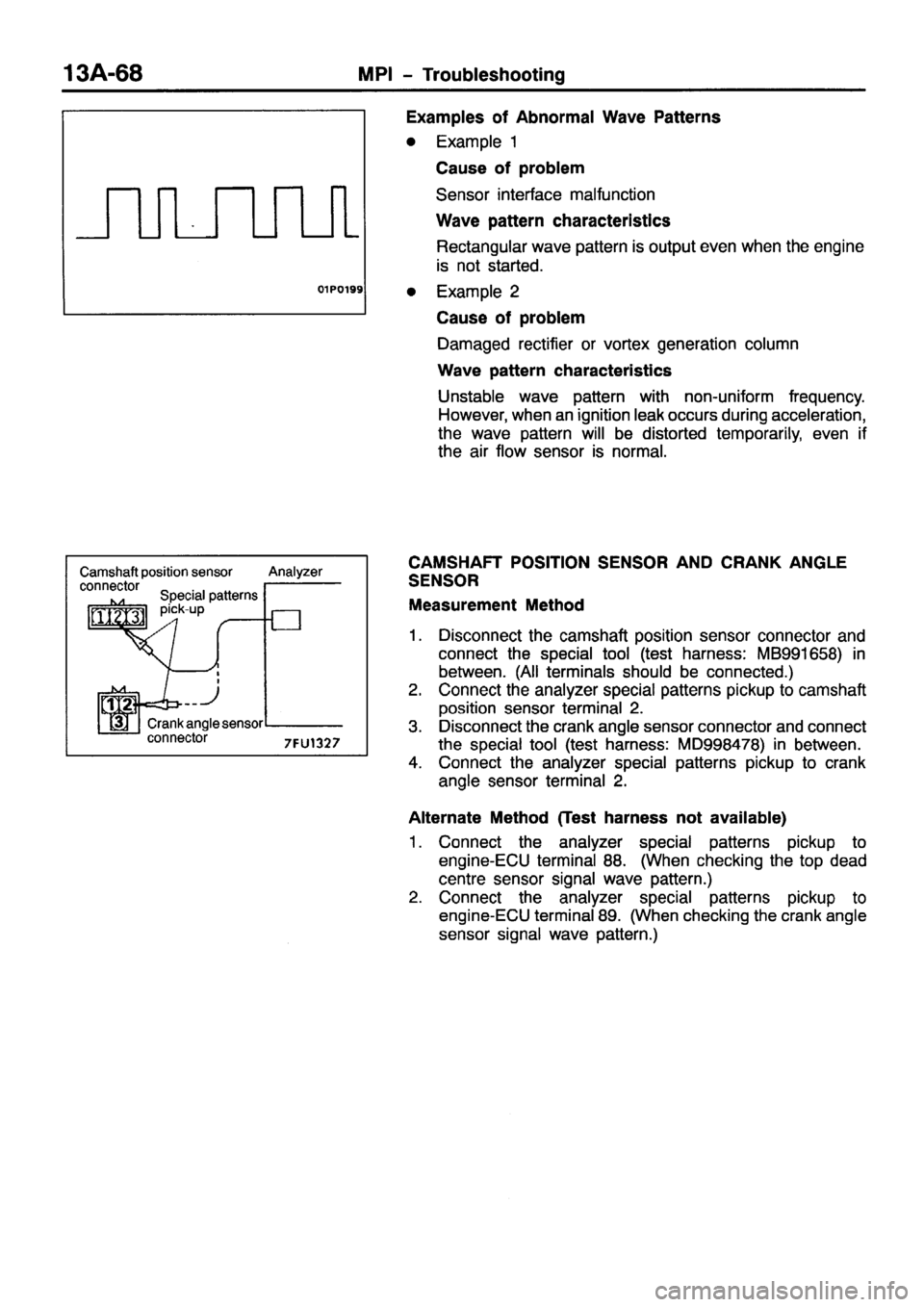 MITSUBISHI PAJERO SPORT 1999  Workshop Manual 