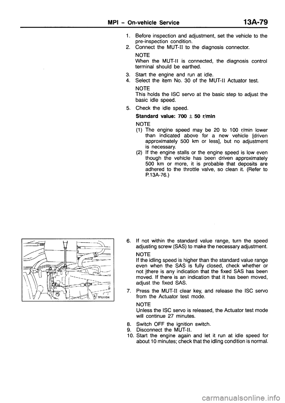 MITSUBISHI PAJERO SPORT 1999  Workshop Manual 