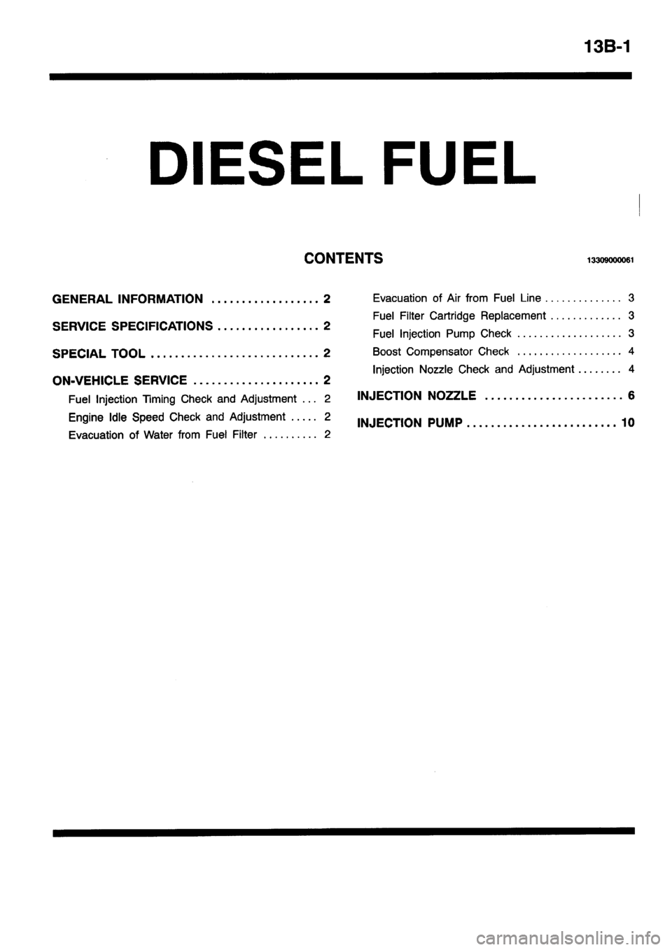 MITSUBISHI PAJERO SPORT 1999  Workshop Manual 