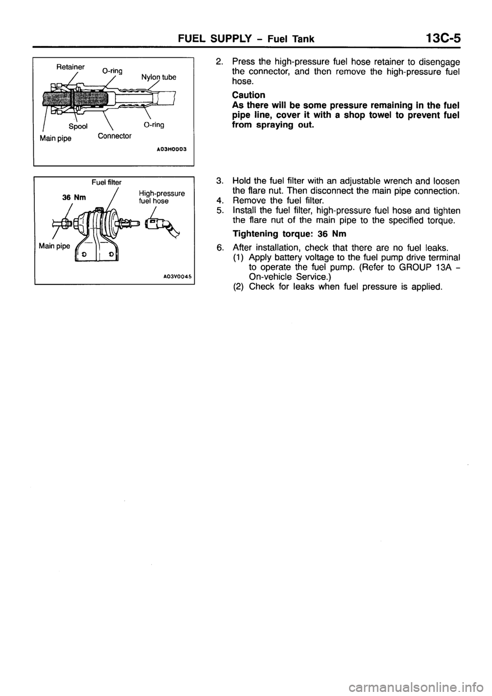 MITSUBISHI PAJERO SPORT 1999  Workshop Manual 