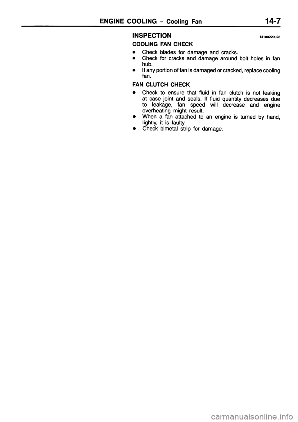 MITSUBISHI PAJERO SPORT 1999  Workshop Manual 