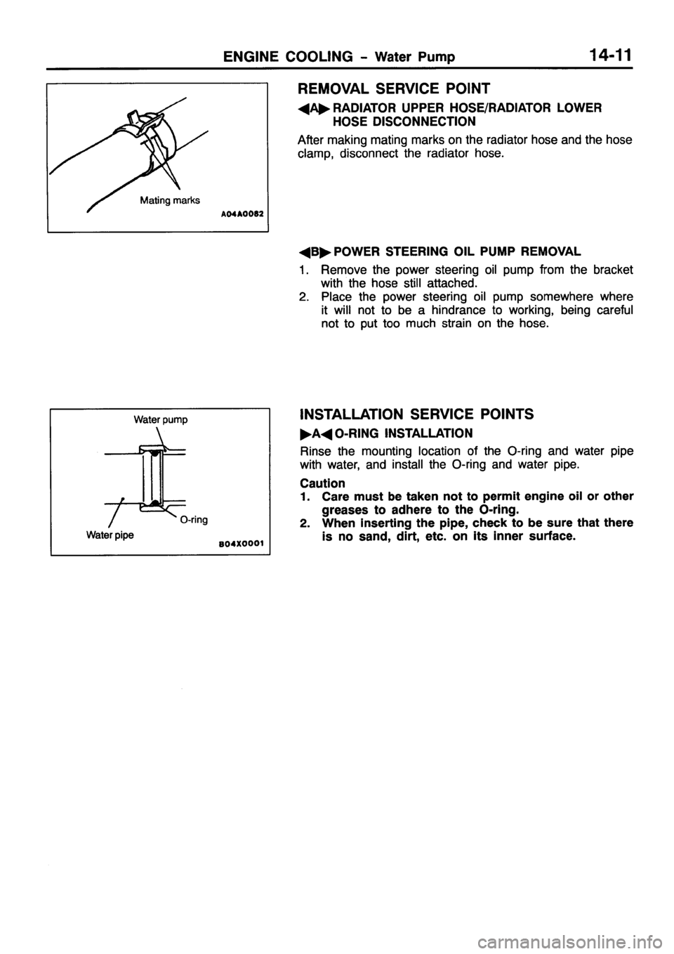 MITSUBISHI PAJERO SPORT 1999  Workshop Manual 