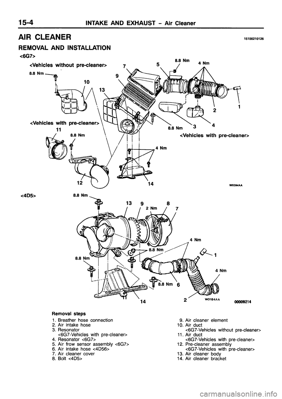 MITSUBISHI PAJERO SPORT 1999  Workshop Manual 