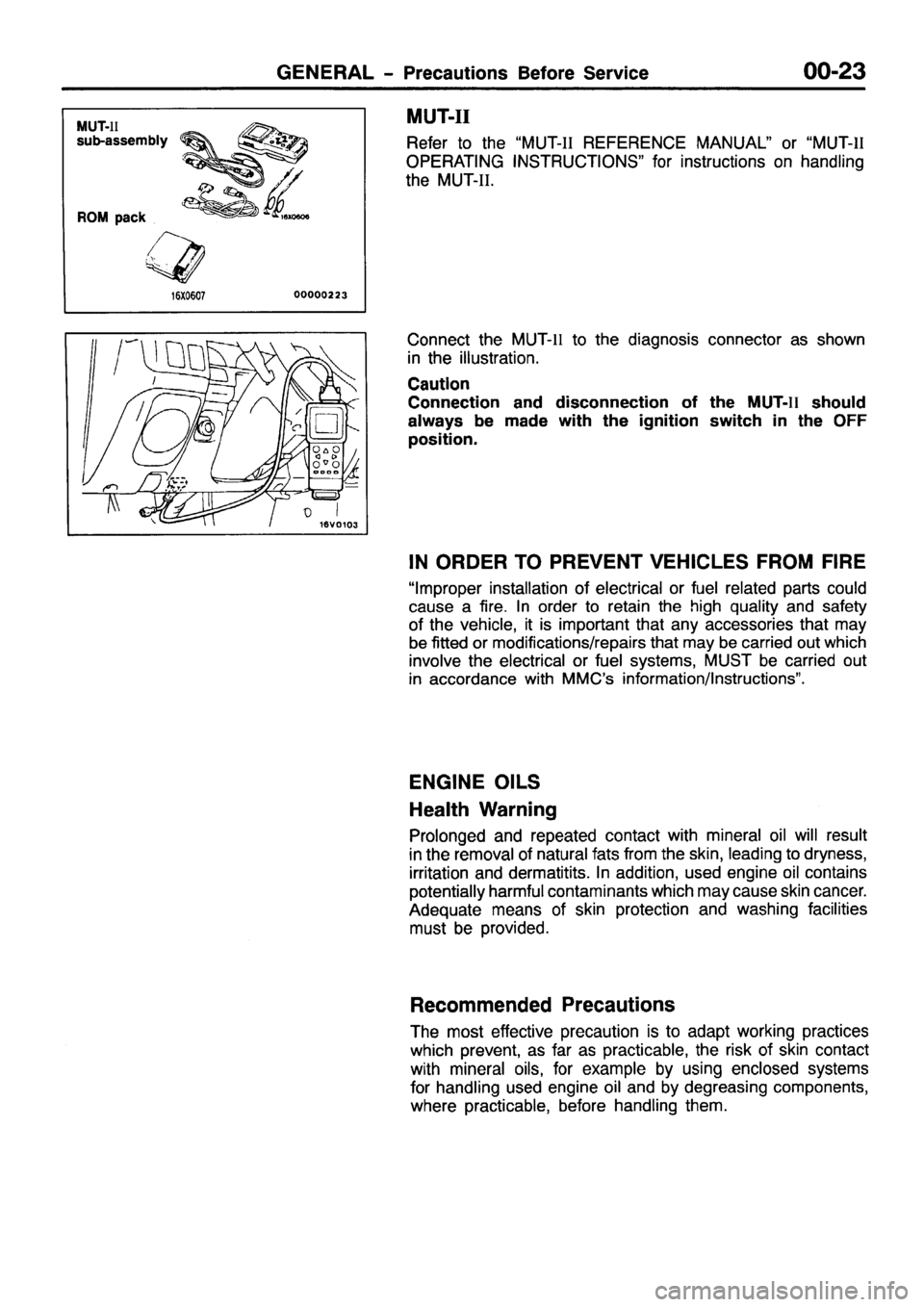 MITSUBISHI PAJERO SPORT 1999  Workshop Manual 