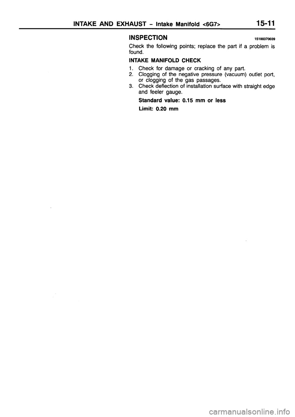 MITSUBISHI PAJERO SPORT 1999  Workshop Manual 