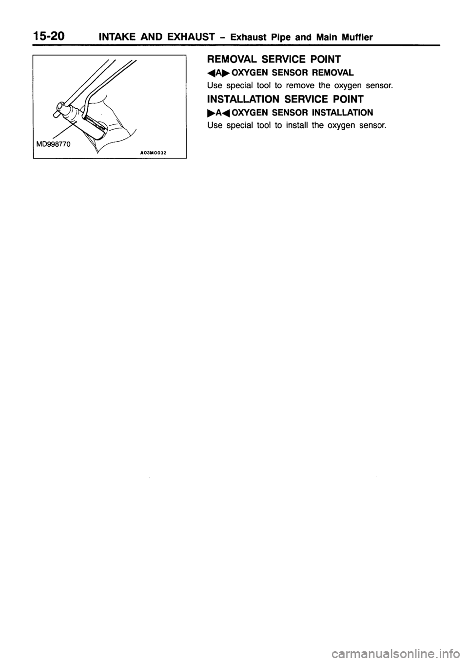 MITSUBISHI PAJERO SPORT 1999  Workshop Manual 