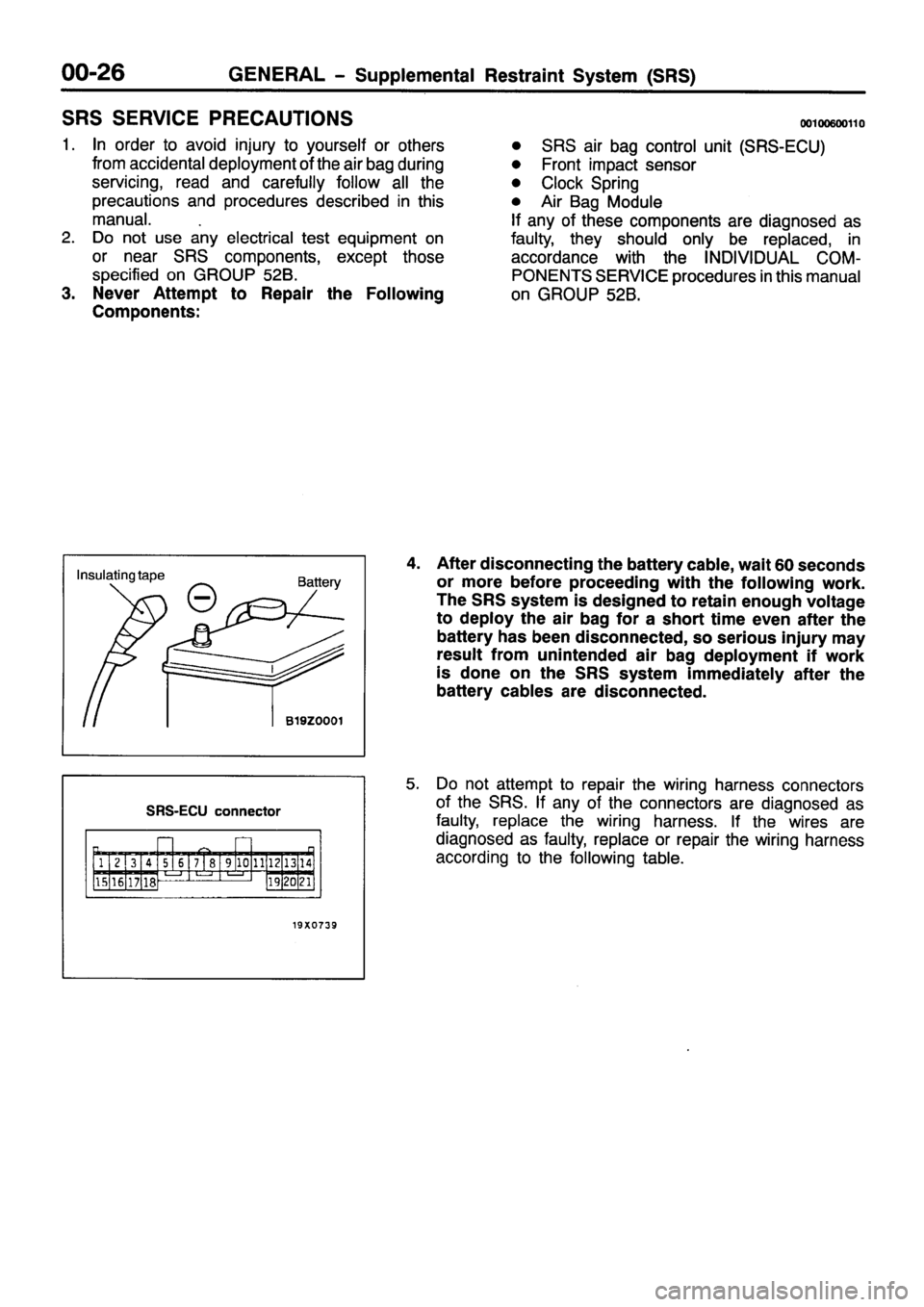 MITSUBISHI PAJERO SPORT 1999  Workshop Manual 