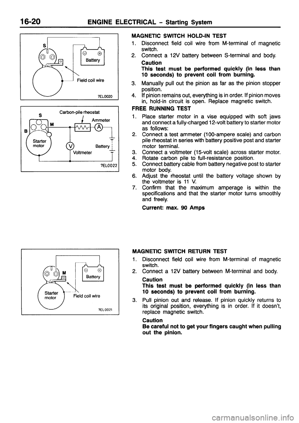 MITSUBISHI PAJERO SPORT 1999  Workshop Manual 