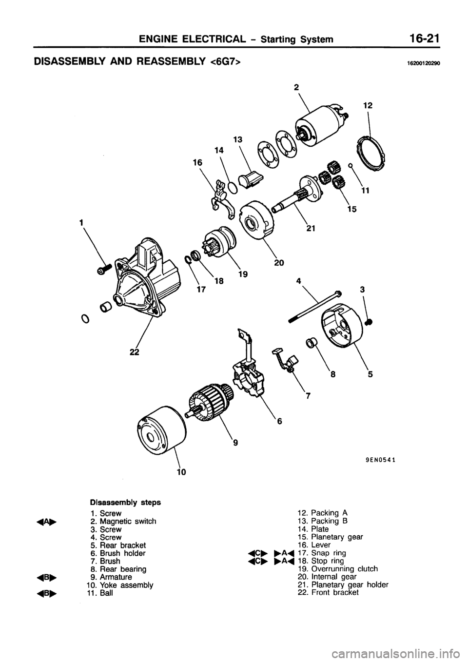MITSUBISHI PAJERO SPORT 1999  Workshop Manual 