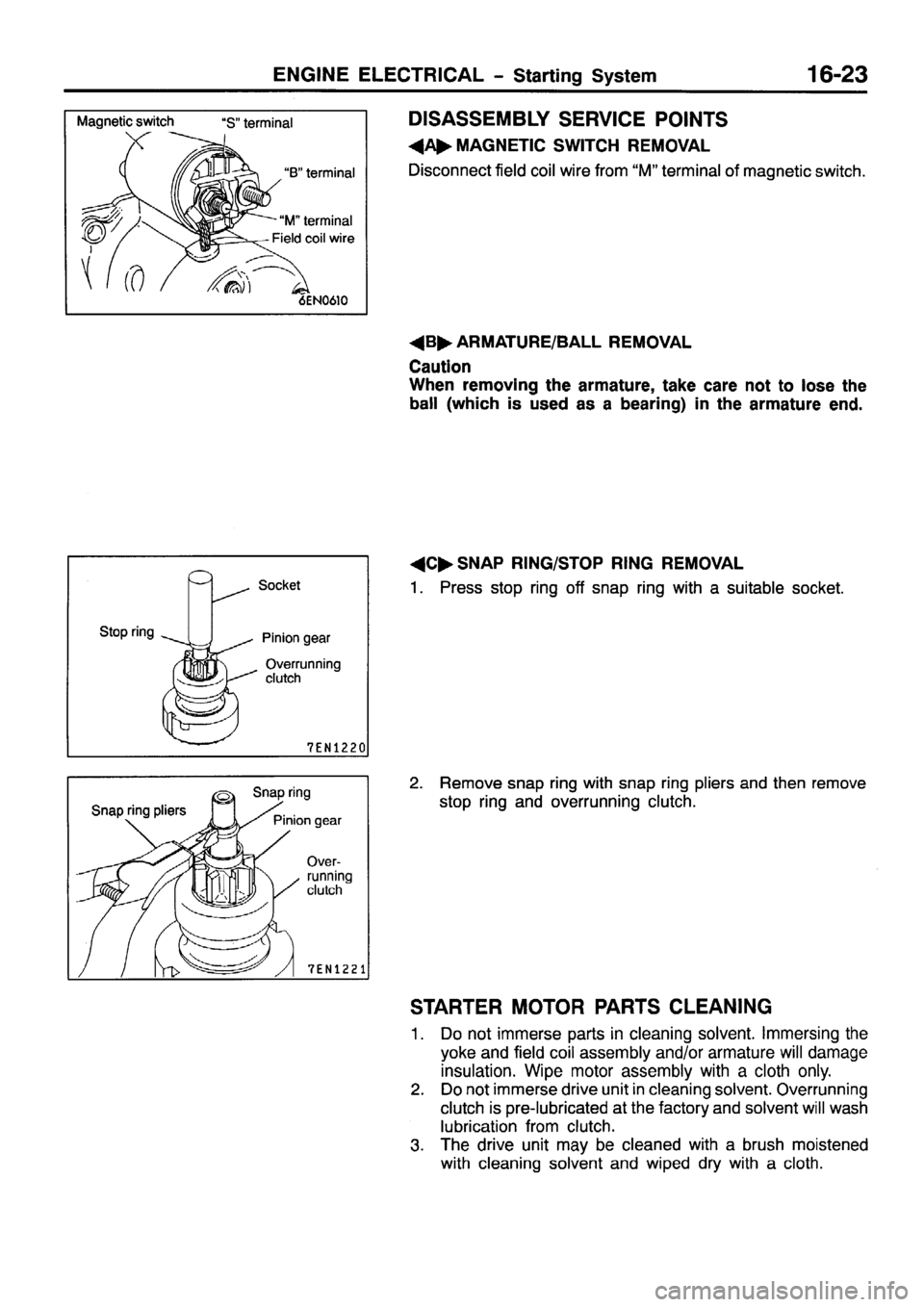 MITSUBISHI PAJERO SPORT 1999  Workshop Manual 