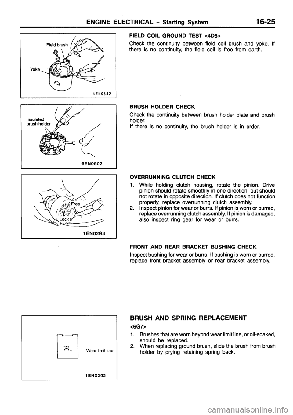 MITSUBISHI PAJERO SPORT 1999  Workshop Manual 