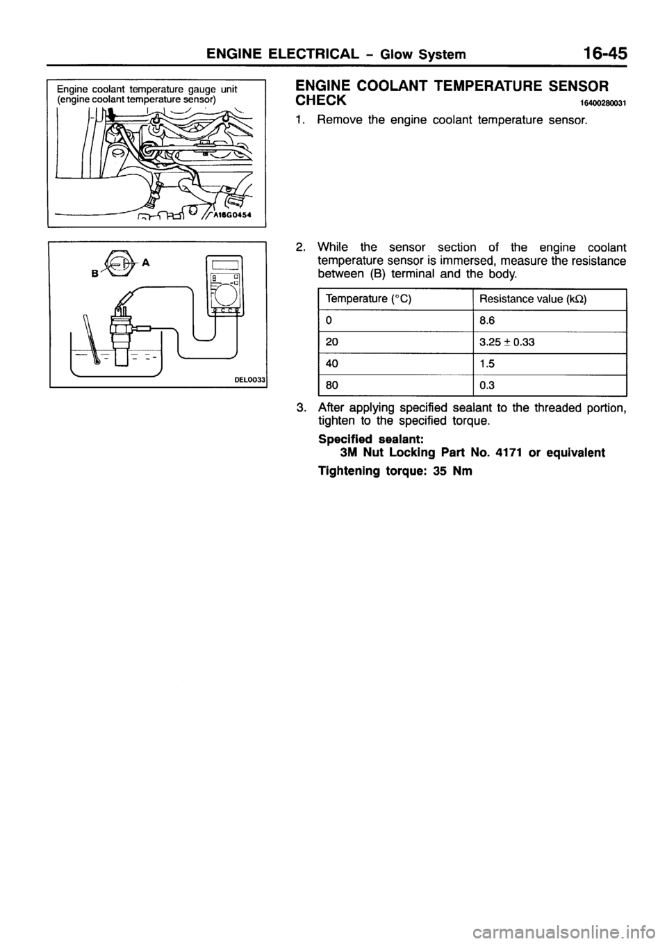 MITSUBISHI PAJERO SPORT 1999  Workshop Manual 
