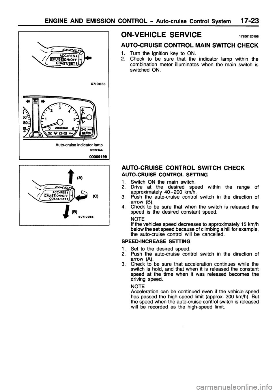 MITSUBISHI PAJERO SPORT 1999  Workshop Manual 