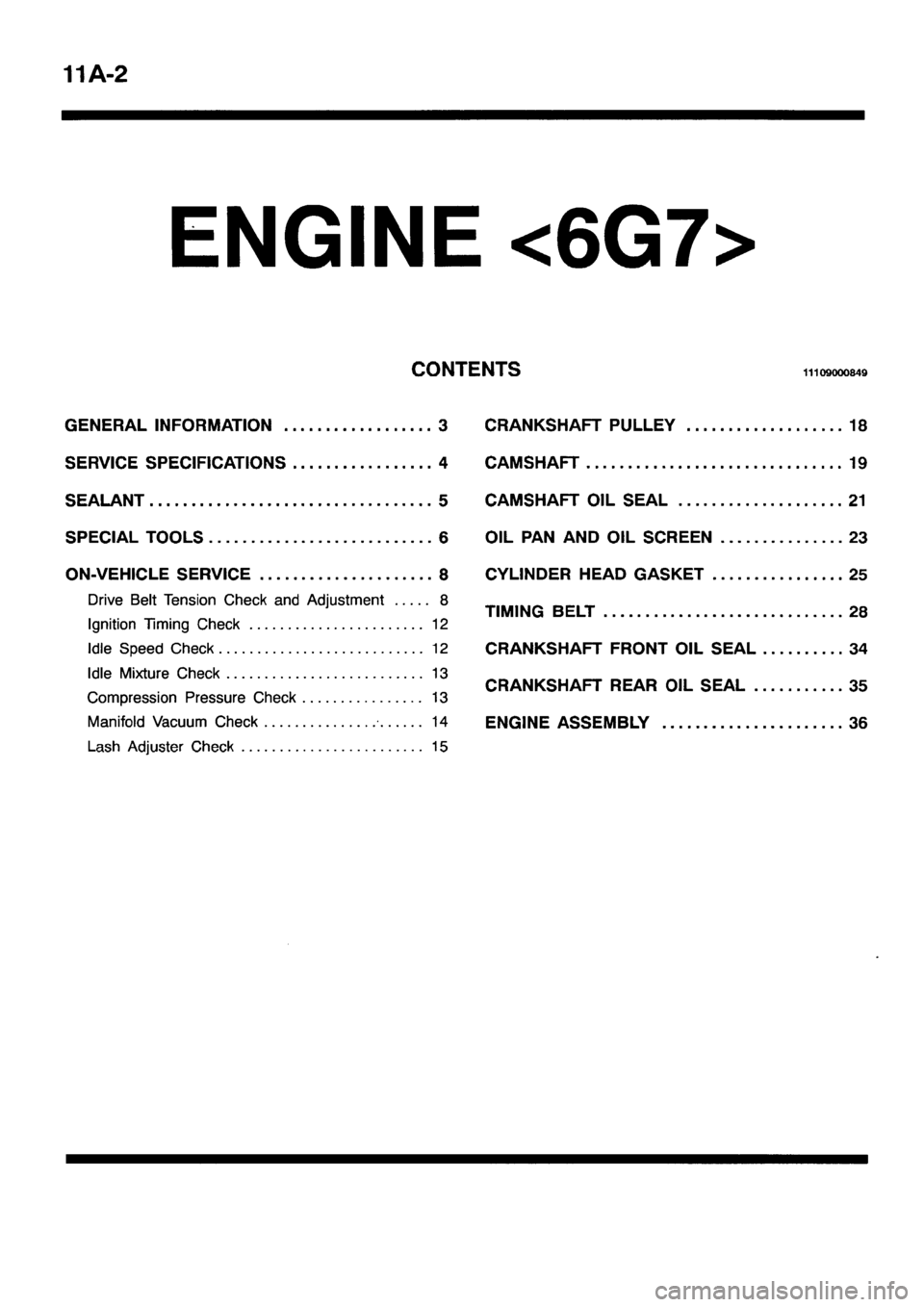 MITSUBISHI PAJERO SPORT 1999  Workshop Manual 
