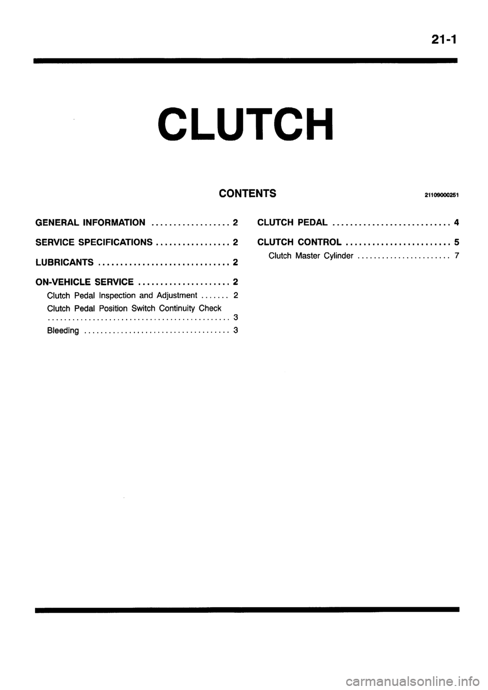 MITSUBISHI PAJERO SPORT 1999  Workshop Manual 