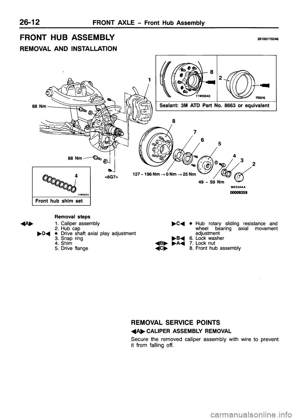 MITSUBISHI PAJERO SPORT 1999  Workshop Manual 