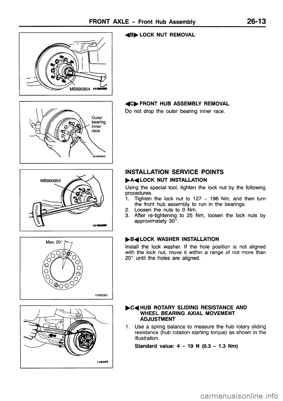 MITSUBISHI PAJERO SPORT 1999  Workshop Manual 