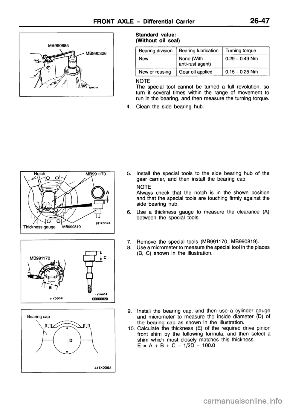 MITSUBISHI PAJERO SPORT 1999  Workshop Manual 
