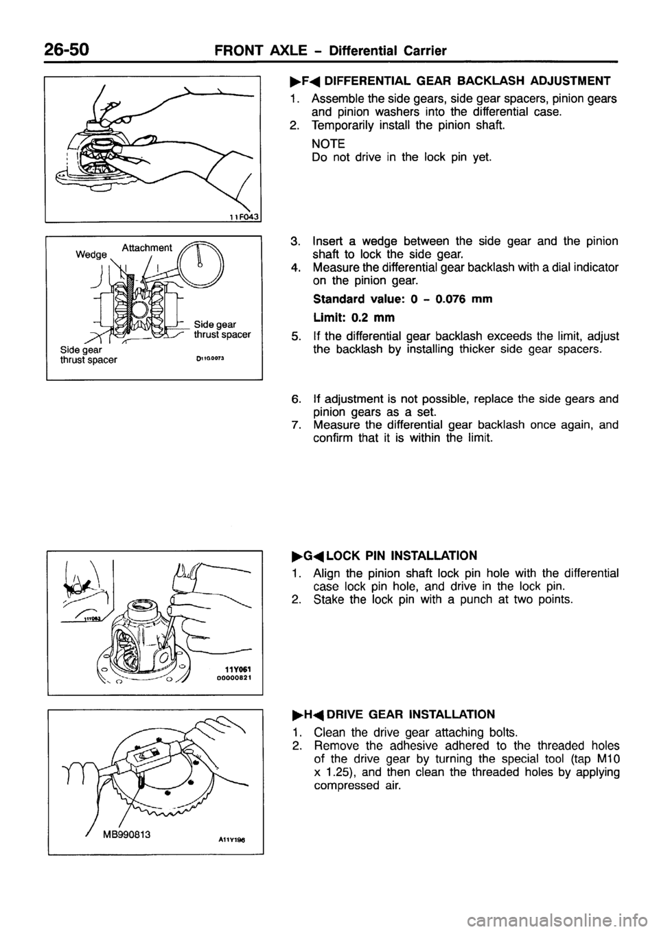 MITSUBISHI PAJERO SPORT 1999  Workshop Manual 
