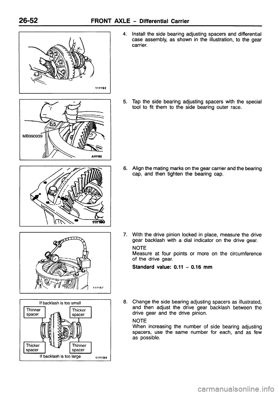 MITSUBISHI PAJERO SPORT 1999  Workshop Manual 