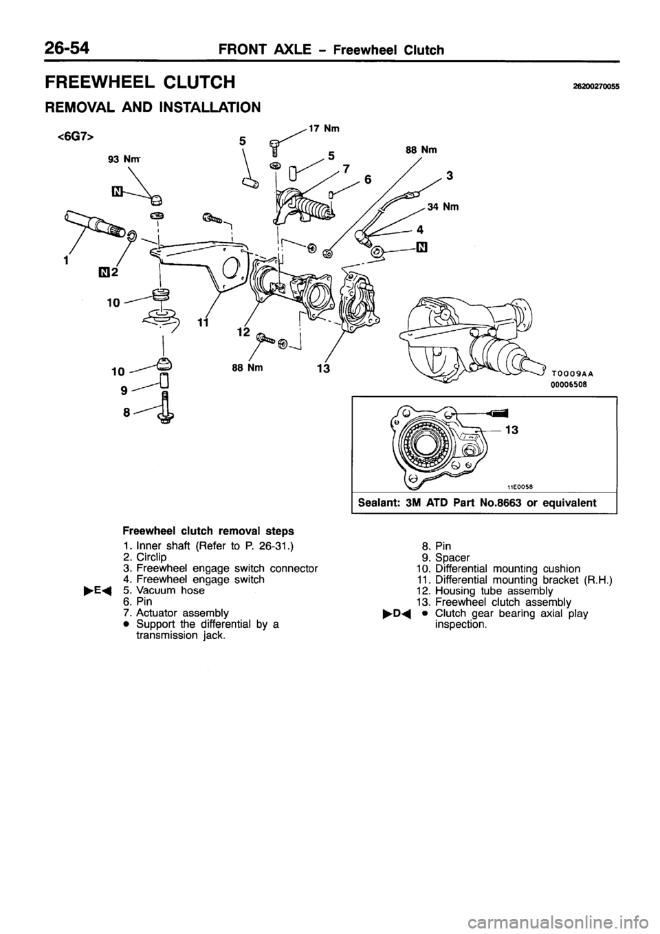 MITSUBISHI PAJERO SPORT 1999  Workshop Manual 