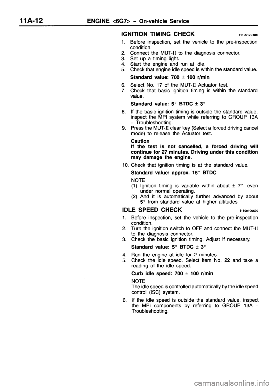 MITSUBISHI PAJERO SPORT 1999  Workshop Manual 