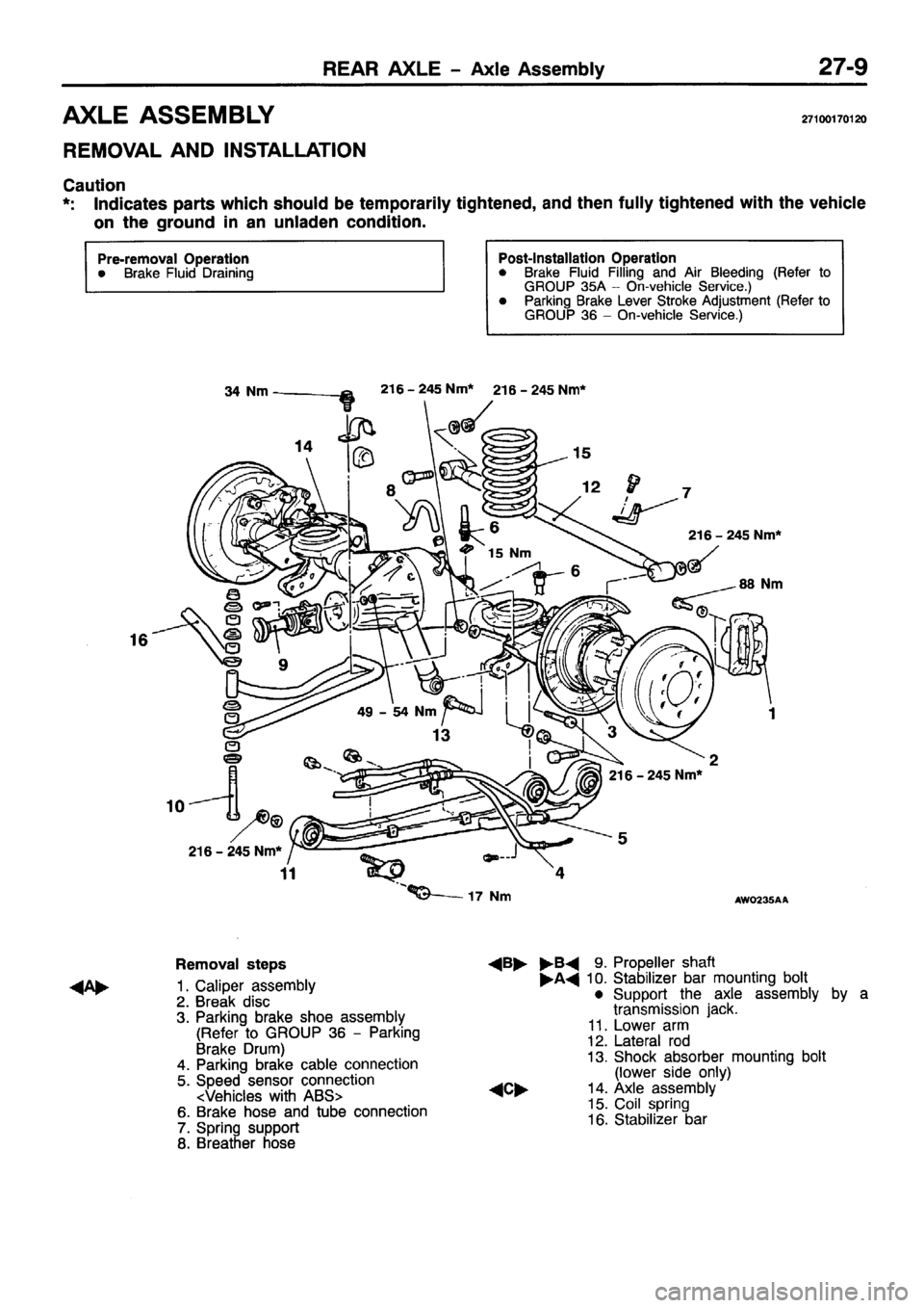 MITSUBISHI PAJERO SPORT 1999  Workshop Manual 