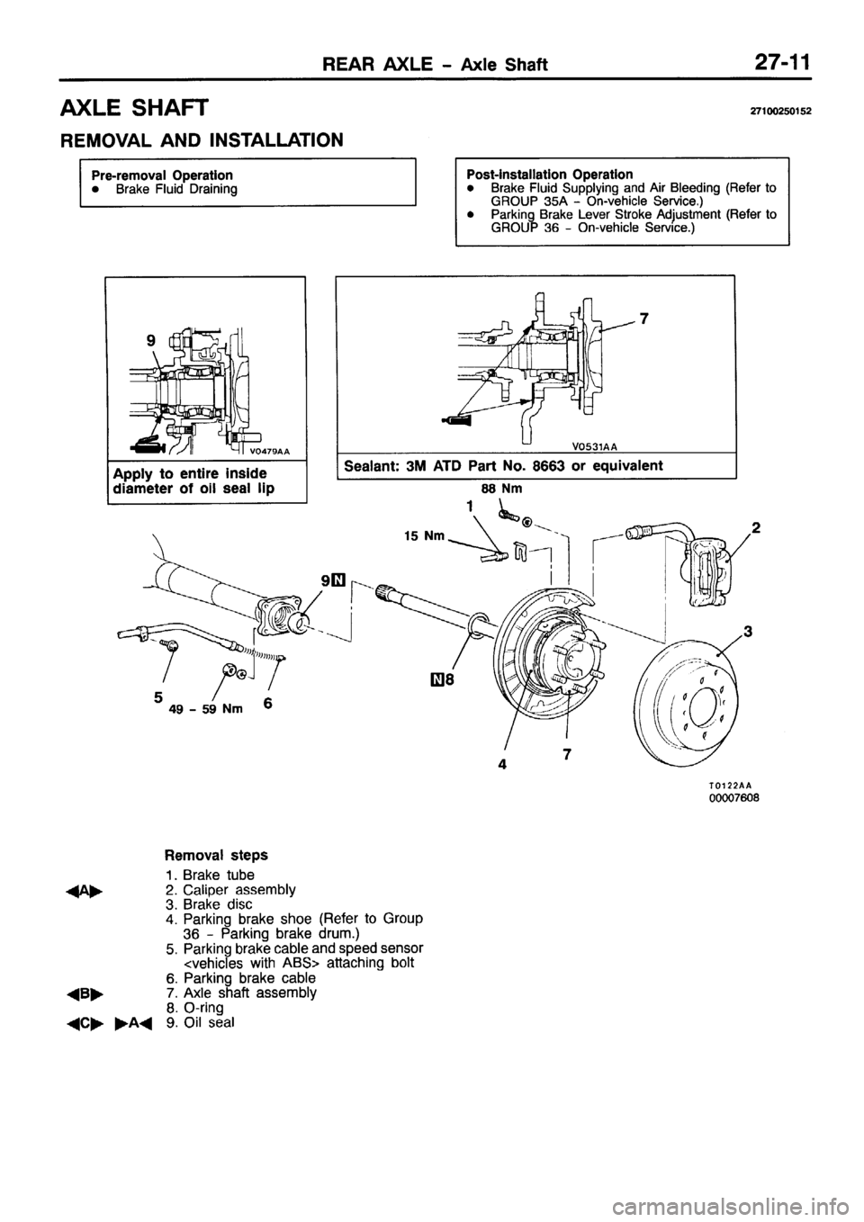MITSUBISHI PAJERO SPORT 1999  Workshop Manual 