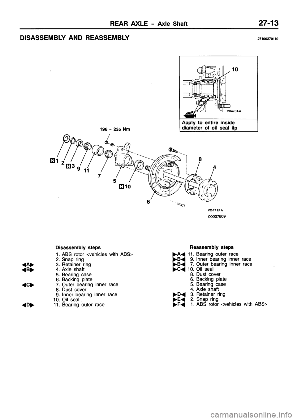 MITSUBISHI PAJERO SPORT 1999  Workshop Manual 