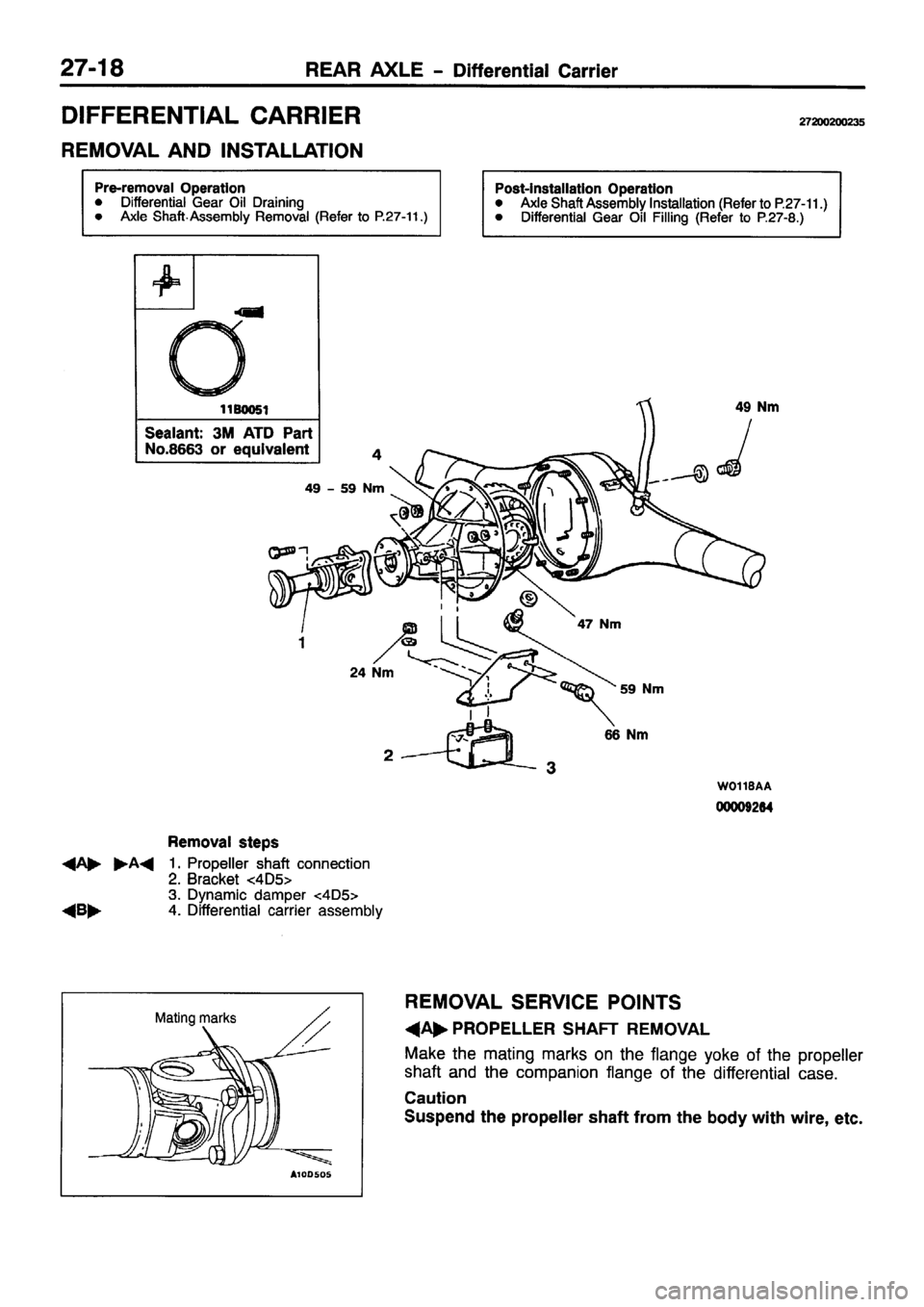 MITSUBISHI PAJERO SPORT 1999  Workshop Manual 