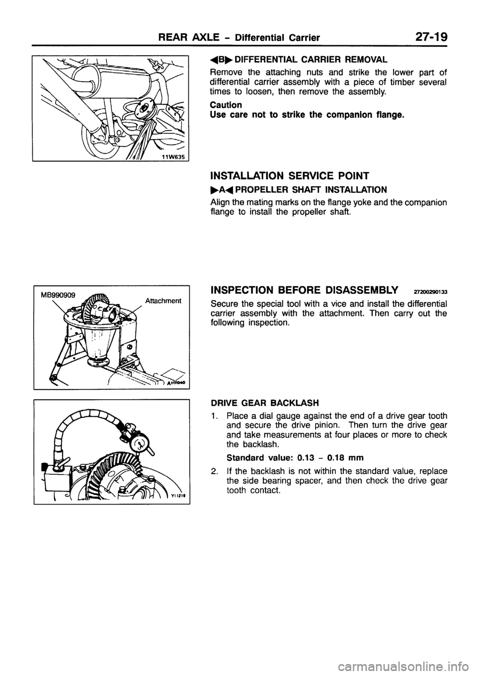 MITSUBISHI PAJERO SPORT 1999  Workshop Manual 
