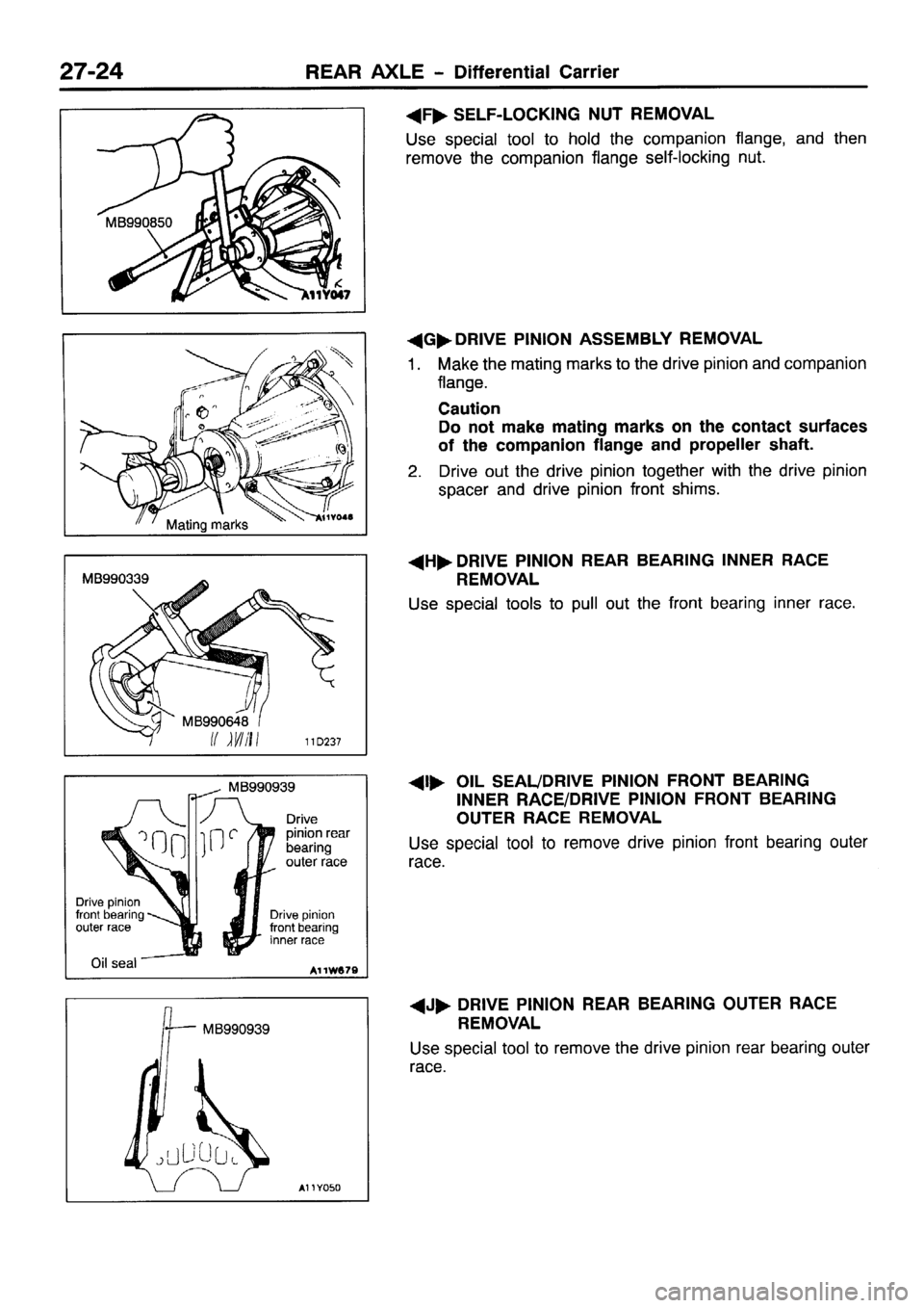 MITSUBISHI PAJERO SPORT 1999  Workshop Manual 