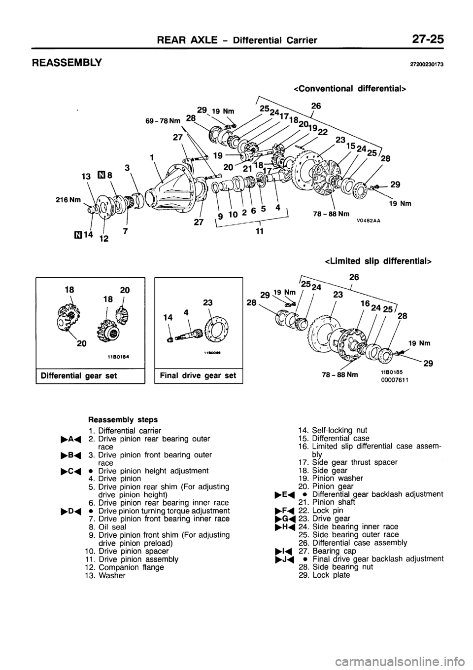 MITSUBISHI PAJERO SPORT 1999  Workshop Manual 