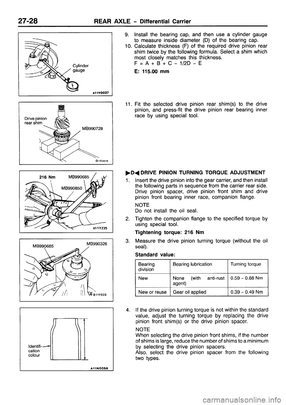 MITSUBISHI PAJERO SPORT 1999  Workshop Manual 
