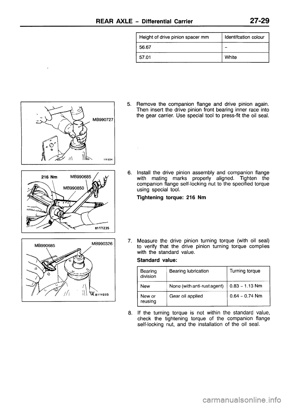 MITSUBISHI PAJERO SPORT 1999  Workshop Manual 