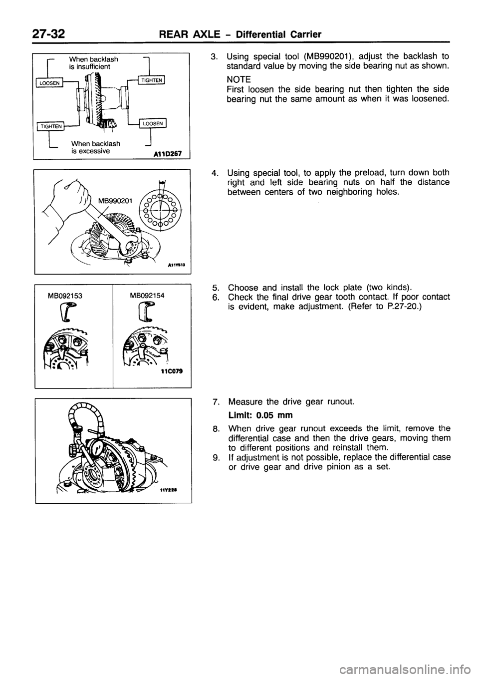 MITSUBISHI PAJERO SPORT 1999  Workshop Manual 