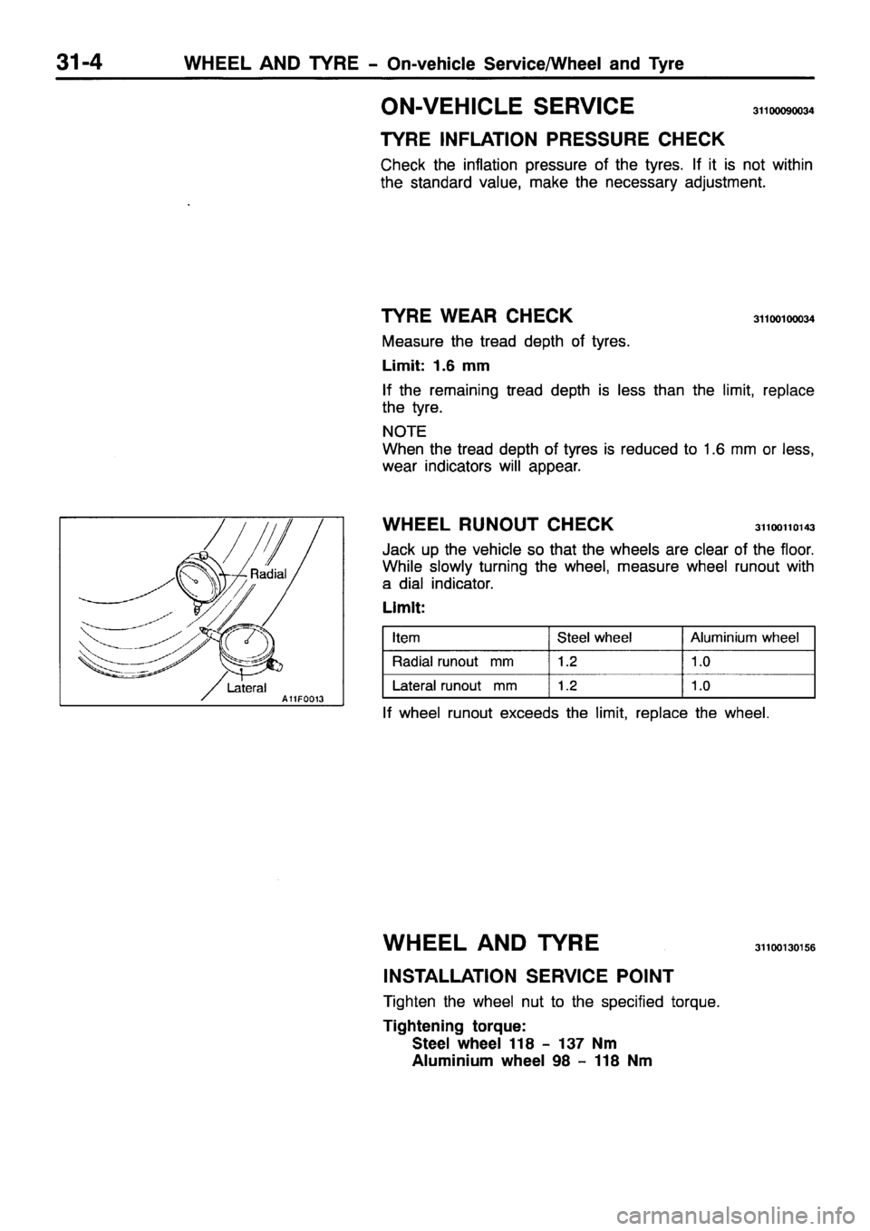 MITSUBISHI PAJERO SPORT 1999  Workshop Manual 
