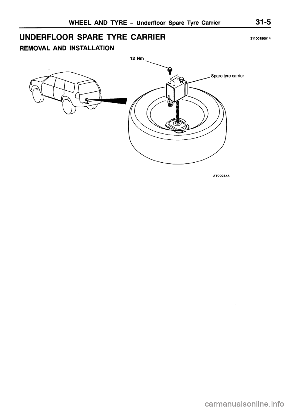 MITSUBISHI PAJERO SPORT 1999  Workshop Manual 