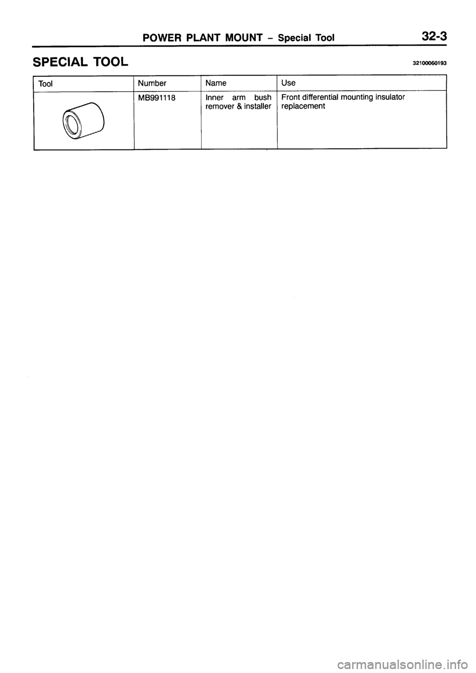 MITSUBISHI PAJERO SPORT 1999  Workshop Manual 