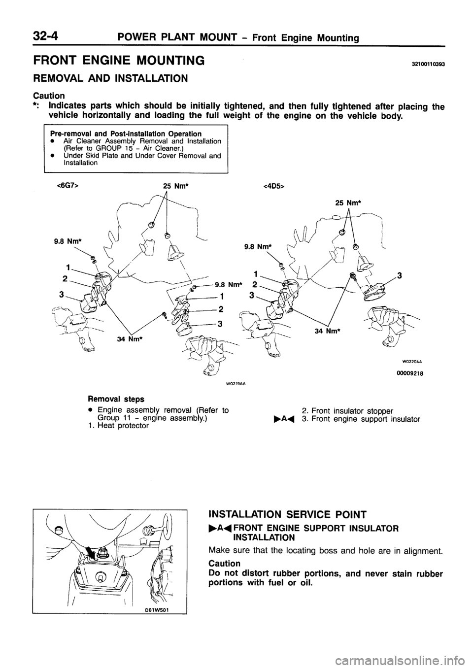 MITSUBISHI PAJERO SPORT 1999  Workshop Manual 
