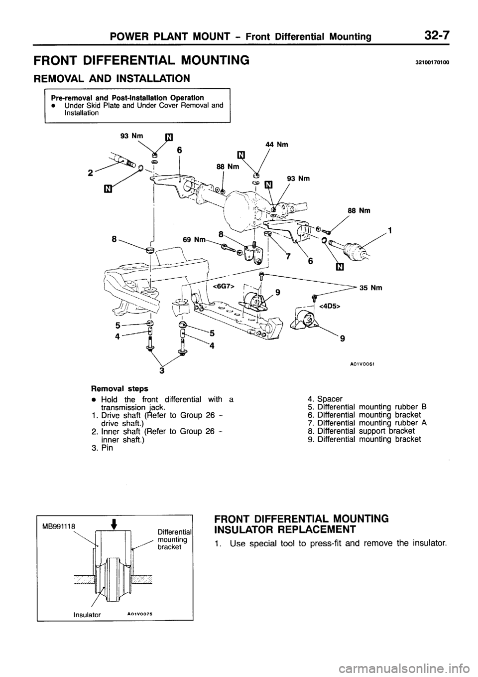 MITSUBISHI PAJERO SPORT 1999  Workshop Manual 