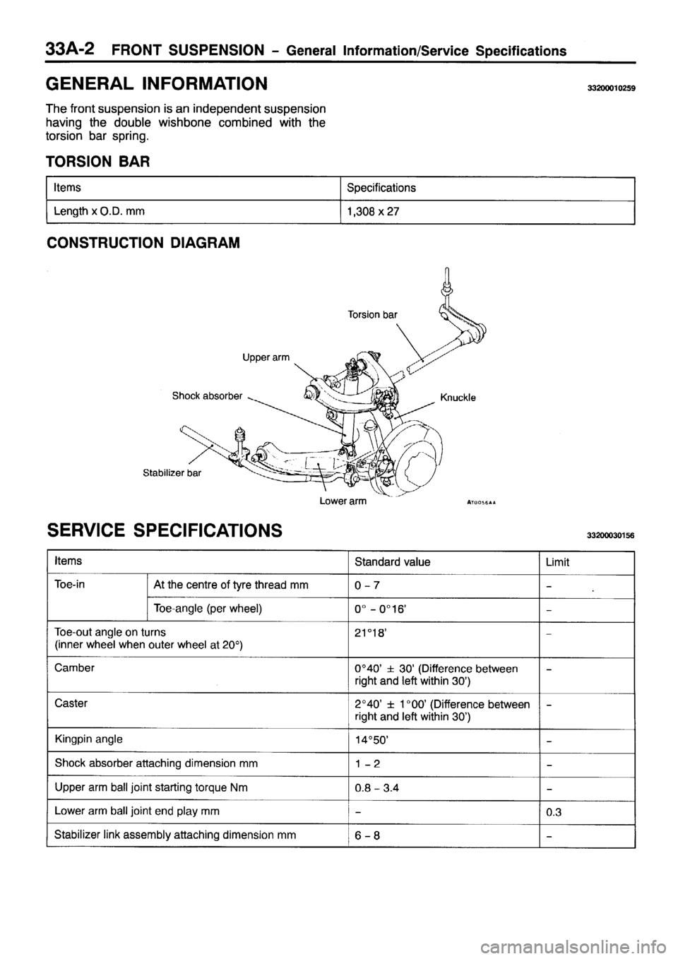MITSUBISHI PAJERO SPORT 1999  Workshop Manual 