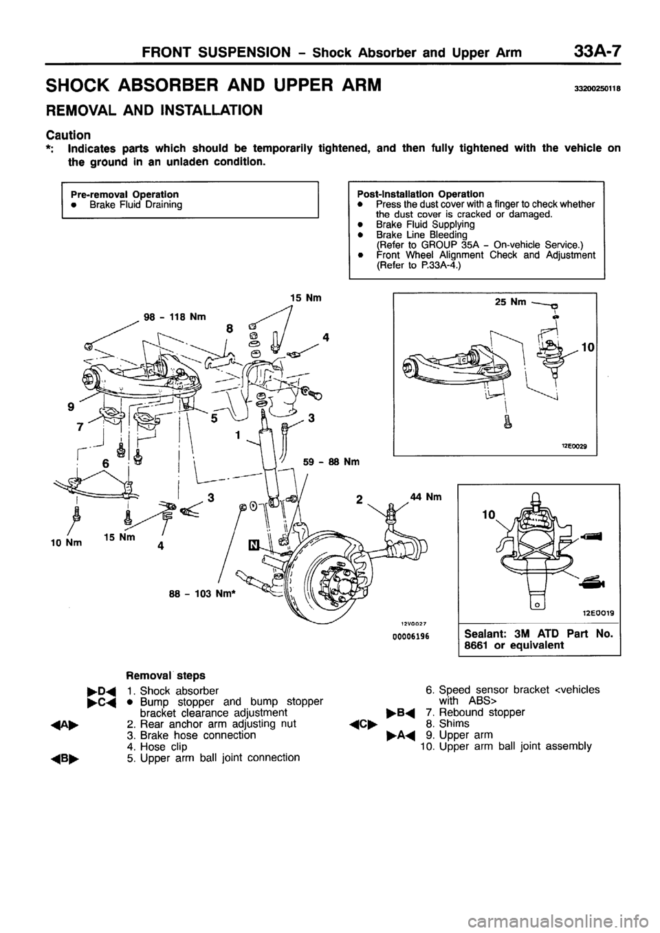 MITSUBISHI PAJERO SPORT 1999  Workshop Manual 