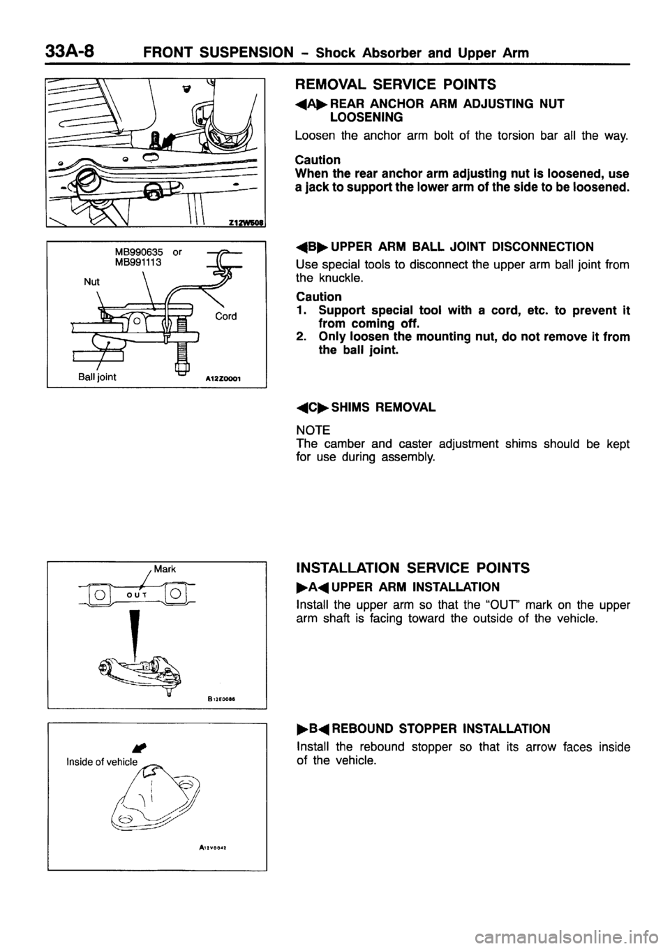 MITSUBISHI PAJERO SPORT 1999  Workshop Manual 