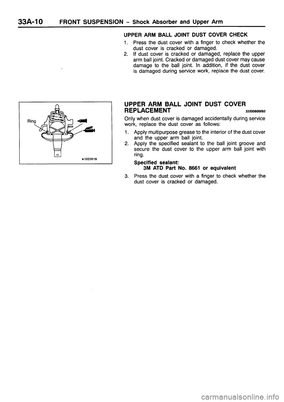 MITSUBISHI PAJERO SPORT 1999  Workshop Manual 