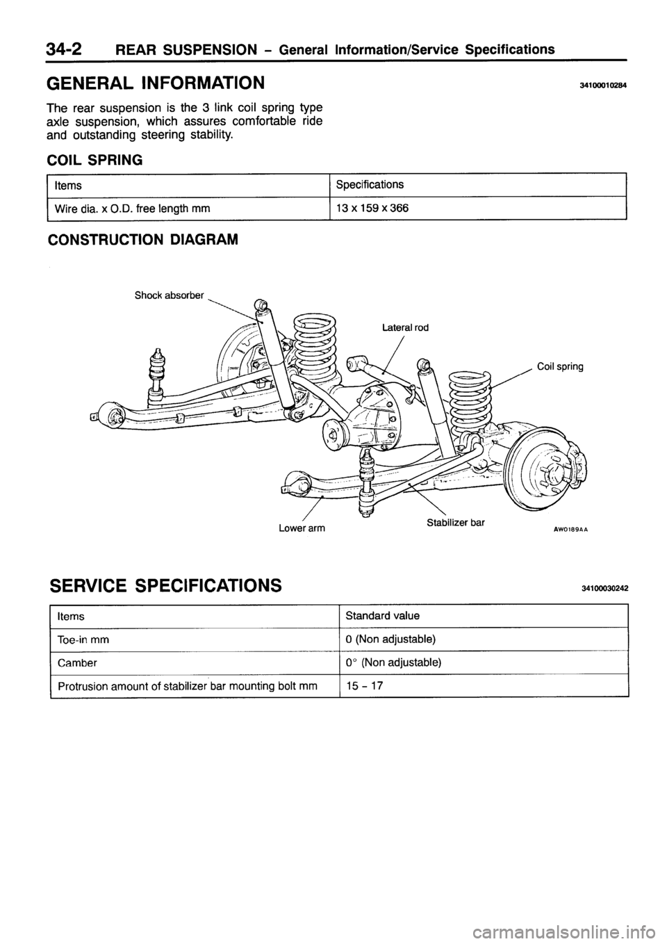 MITSUBISHI PAJERO SPORT 1999  Workshop Manual 