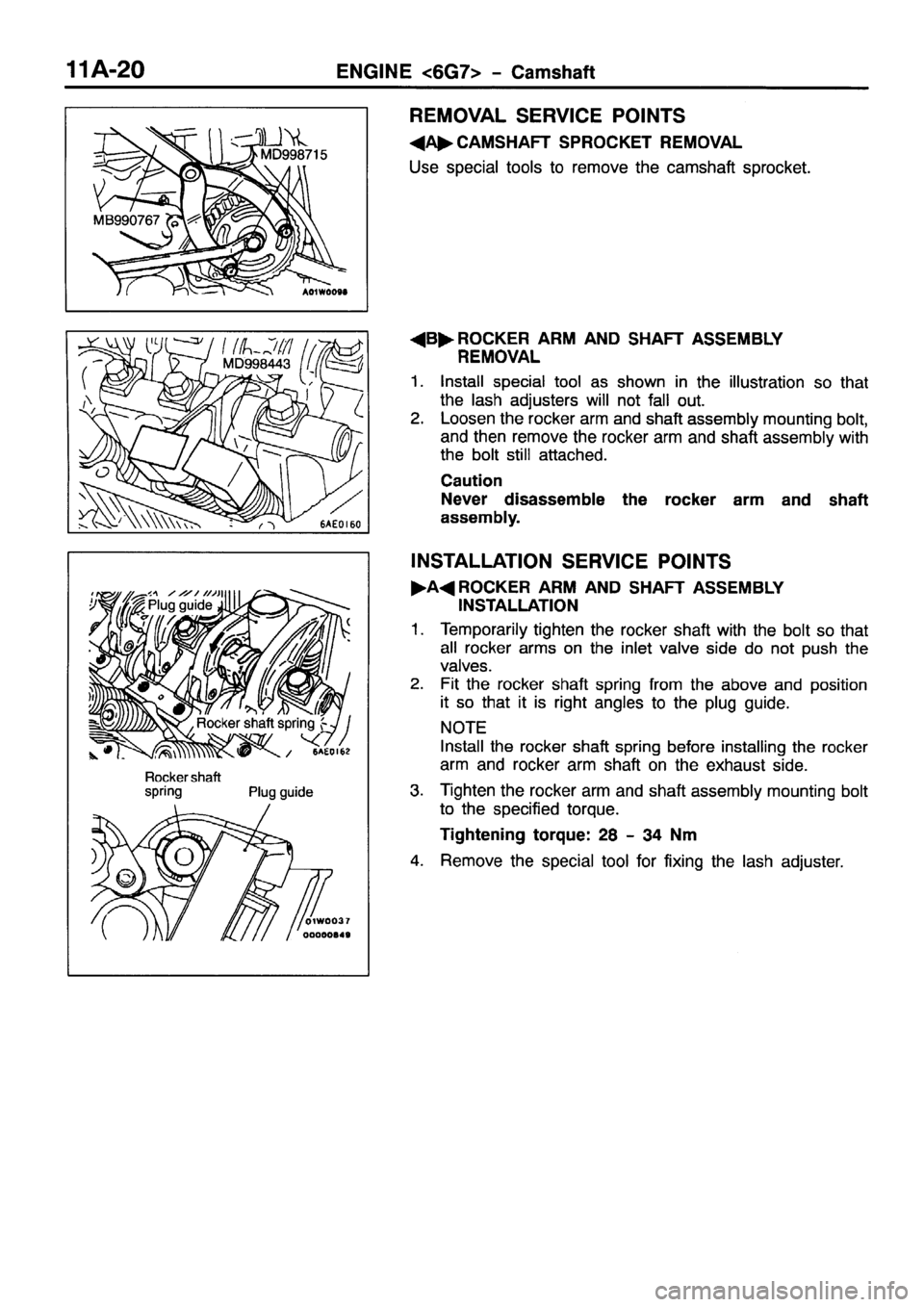 MITSUBISHI PAJERO SPORT 1999  Workshop Manual 