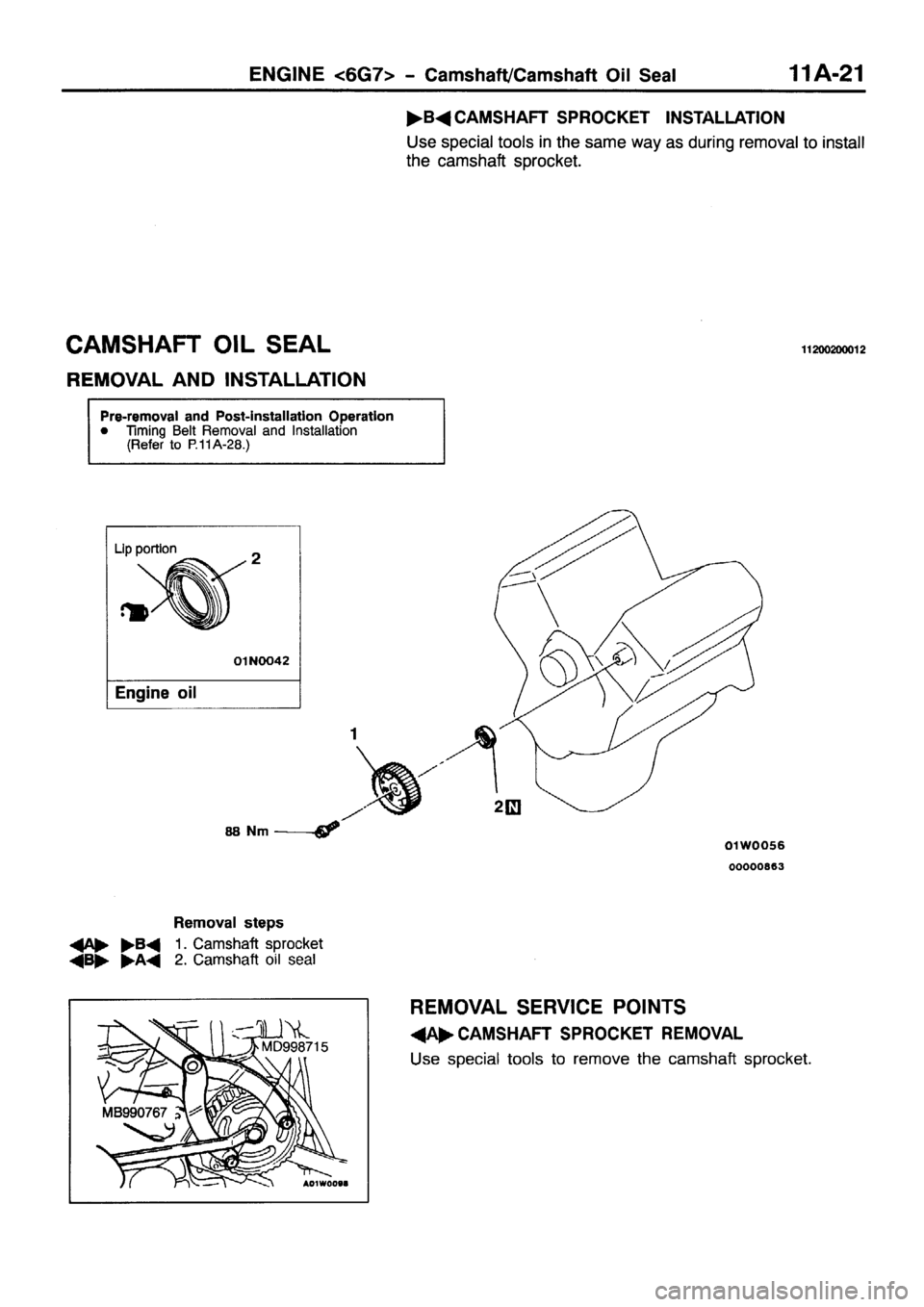 MITSUBISHI PAJERO SPORT 1999  Workshop Manual 