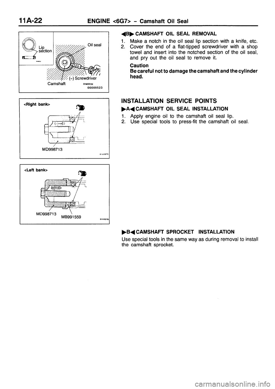 MITSUBISHI PAJERO SPORT 1999  Workshop Manual 